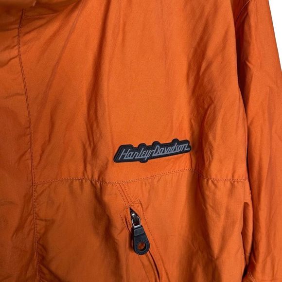 Vintage Harley Davidson Jacket With Stowable Hood XL - Picture 2 of 6